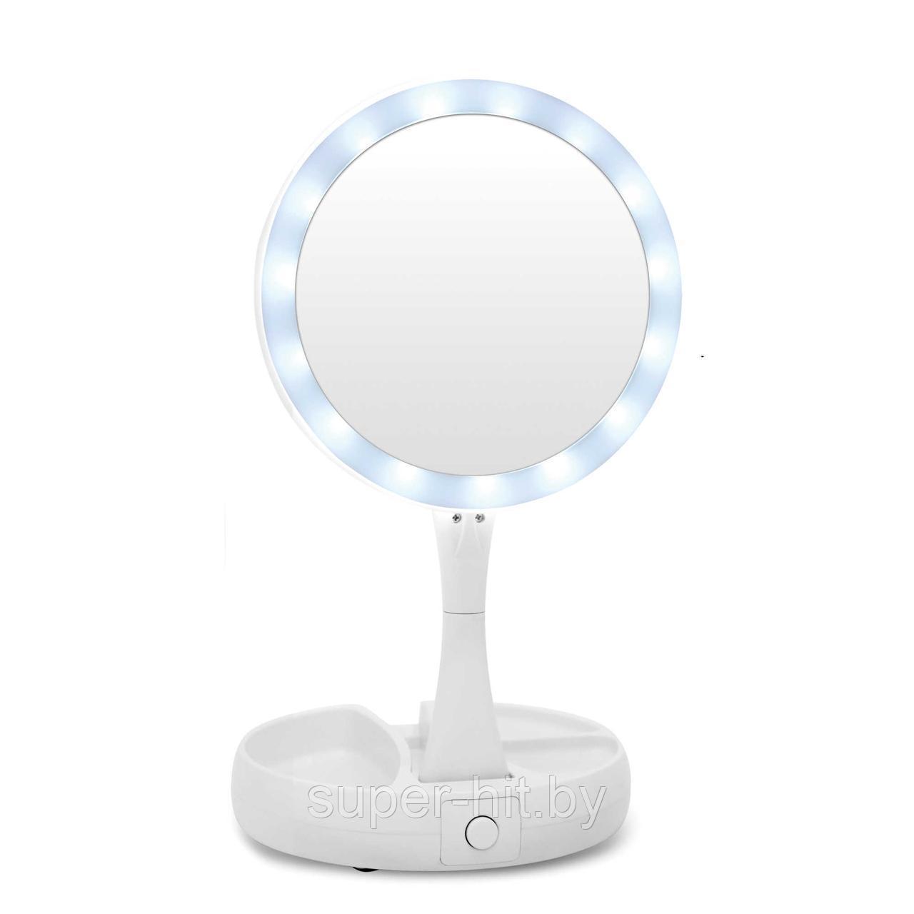 Зеркало со светодиодами My FoldAway Mirror УЦЕНКА! - фото 6 - id-p188758583
