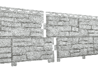 Стон-Хаус Виниловый сайдинг двойной замок Сланец Светло-серый 0,225*2м ПРЕДЗАКАЗ