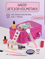 Набор детской косметики в чемоданчике, Палетка теней для детей, детская косметика, детская косметичка
