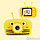 Оригинальный детский цифровой фотоаппарат Пчелка Childrens Fun Camera Желтый, фото 6