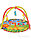 Яркий развивающий детский коврик с погремушками, фото 3
