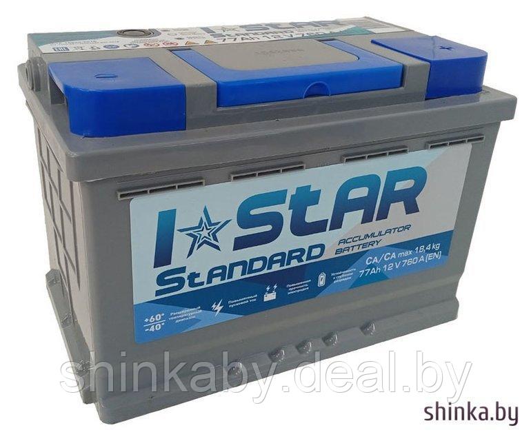 Автомобильный аккумулятор I-STAR 77 R+ (77 А·ч) - фото 1 - id-p188780538