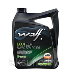 WOLF EcoTech 5W30 SP/RC 5л моторное масло для японских автомобилей (Бельгия)