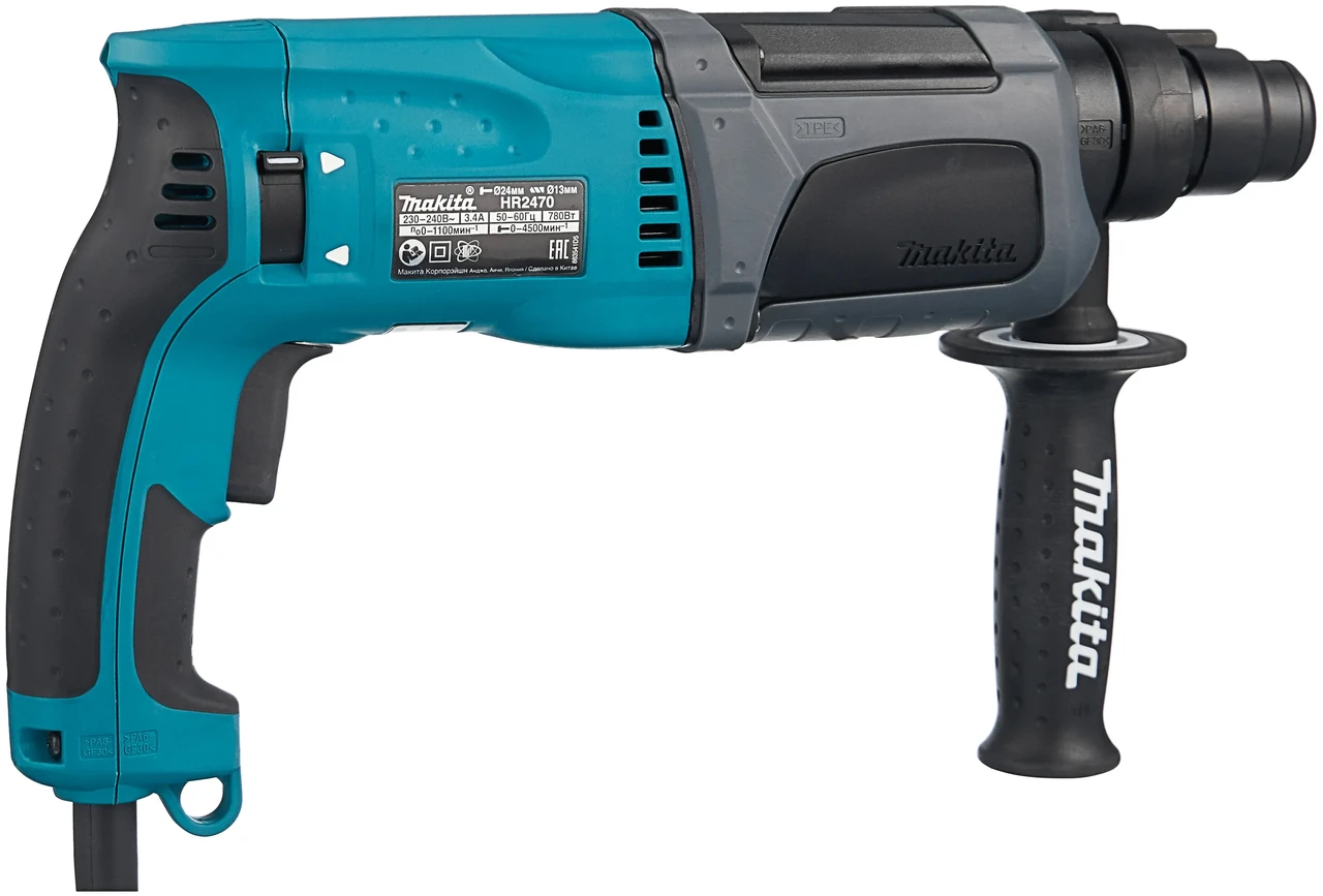 Перфоратор Makita HR 2470 (780 Вт, 2.4 Дж, коробка) - фото 2 - id-p188784174