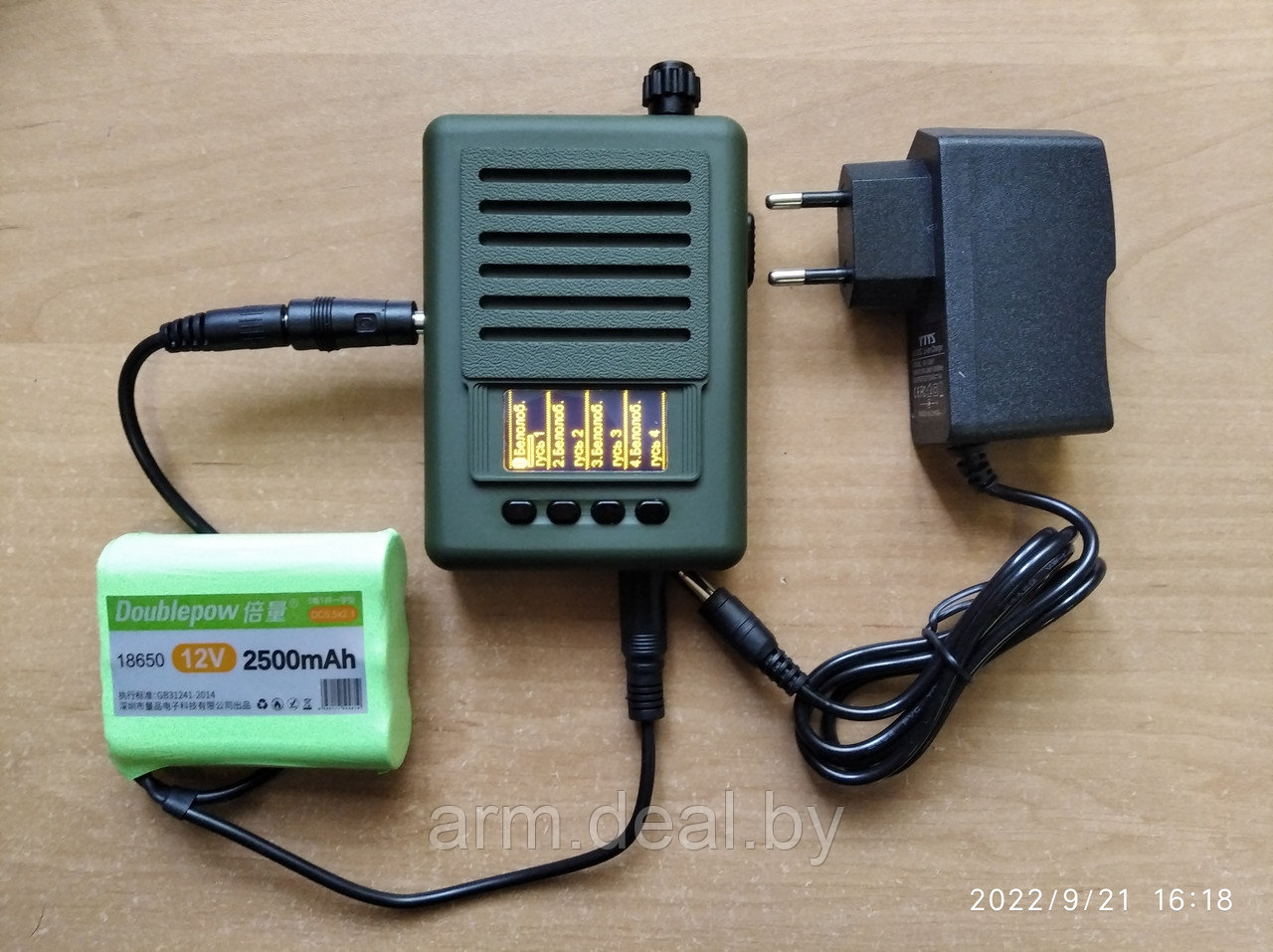 Комплект Охотник По Перу: аккумулятор 2500mAh+зарядка 12В (для электроманков) - фото 4 - id-p142995395