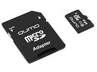 Карта памяти 64Gb - Qumo MicroSDXC UHS-I U3 Pro Seria 3.0 QM64GMICSDXC10U3 с адаптером SD (Оригинальная!)