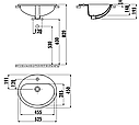Умывальник Creavit TP врезной на столешницу 45*52, фото 2