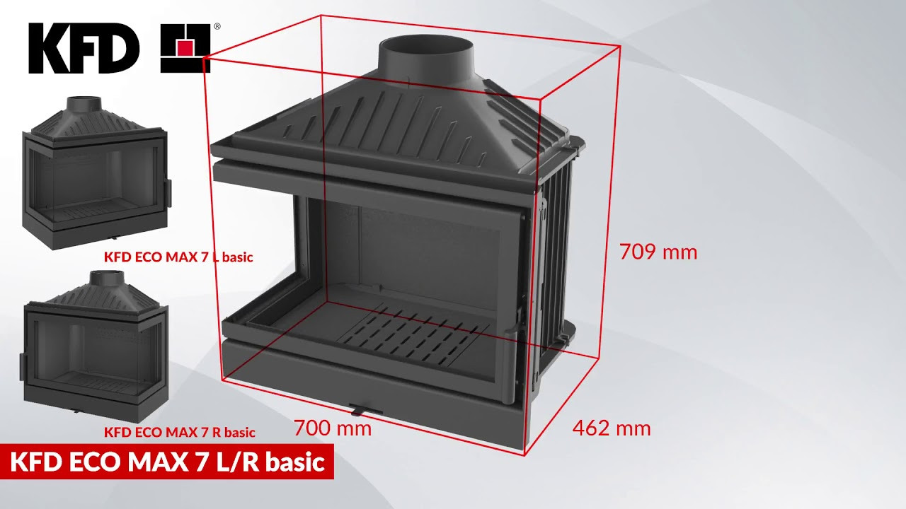 Каминная вставка KFD ECO MAX 7 L basic - фото 3 - id-p187170619