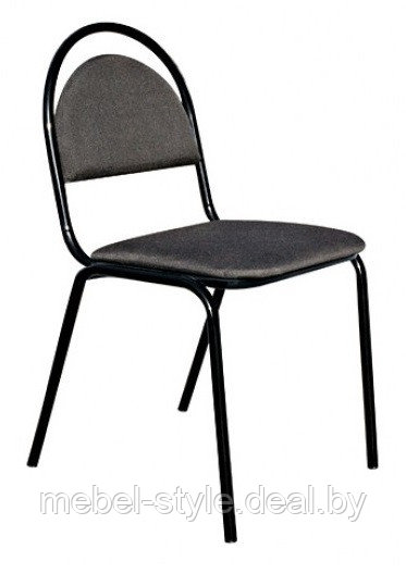 Бюджетный стул РЕТРО (СЕВЕН) блек для посетителей и дома, (RETRO SEVEN bleck ткань калгари)