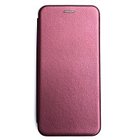 Чехол-книга на основе из силикона Book Case бордовый для Huawei Nova Y70