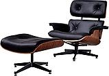 Кресло EAMES LOUNGE CHAIR и оттоманка EAMES LOUNGE CHAIR чёрные, фото 5