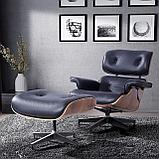 Кресло EAMES LOUNGE CHAIR и оттоманка EAMES LOUNGE CHAIR чёрные, фото 6