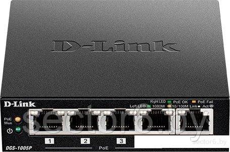 Коммутатор D-Link DGS-1005P/A1A, фото 2