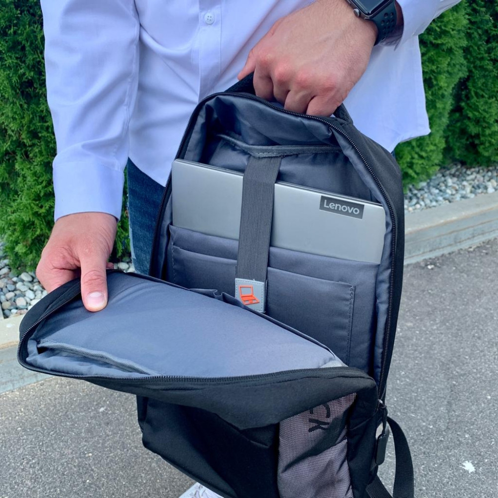 Городской рюкзак BACKPACK с USB и отделением для ноутбука до 17 Чёрный - фото 9 - id-p186826241