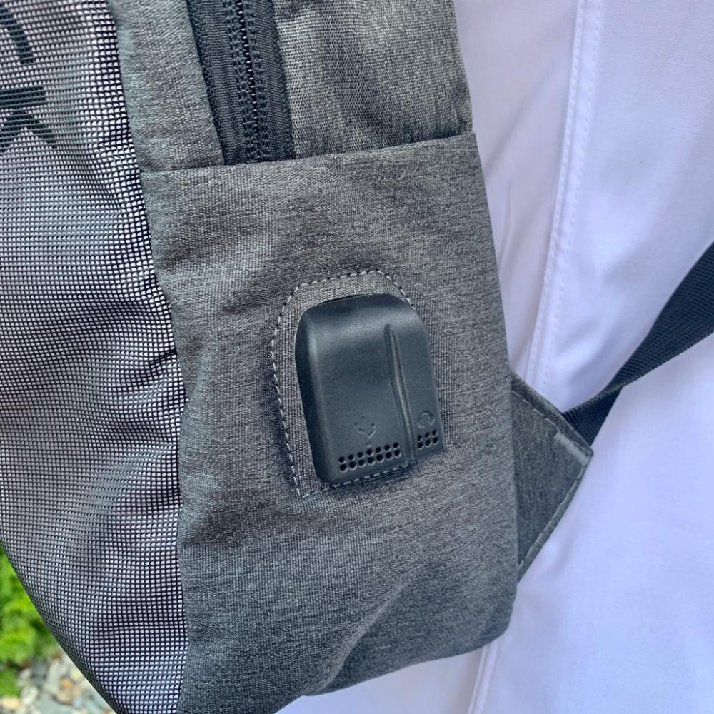Городской рюкзак BACKPACK с USB и отделением для ноутбука до 17 Серый - фото 2 - id-p186826242
