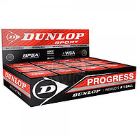 Мяч любительский для сквоша Dunlop Progress 1 Red (12 мячей в коробке) (арт. 627DN700103)