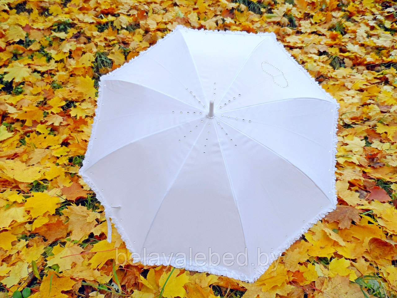 Зонт свадебный №10 (От дождя). ПРОКАТ. - фото 1 - id-p62180452