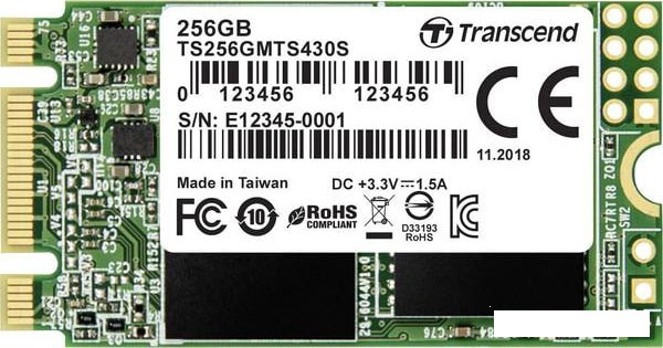 SSD Transcend 430S 256GB TS256GMTS430S - фото 1 - id-p188873240