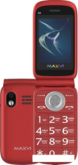 Мобильный телефон Maxvi E6 (красный) - фото 1 - id-p188873399