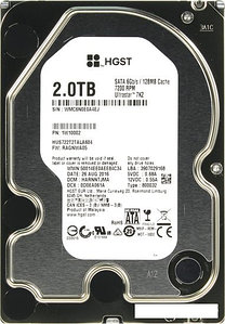 Жесткий диск HGST Ultrastar 7K2 2TB [HUS722T2TALA604]