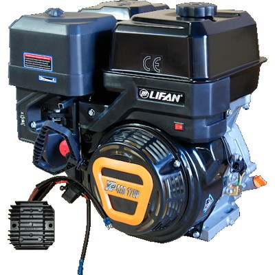 Двигатель LIFAN KP420 18А (190F-T 18А) (17 л.с., 4-хтактный, одноцилиндровый, с воздушным охлаждением, вал 25 - фото 1 - id-p188834009