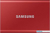 Внешний накопитель Samsung T7 2TB (красный) [MU-PC2T0R/WW]