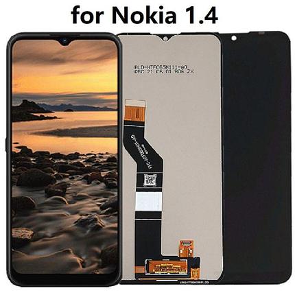 Дисплей (экран) для Nokia 1.4 c тачскрином, черный, фото 2