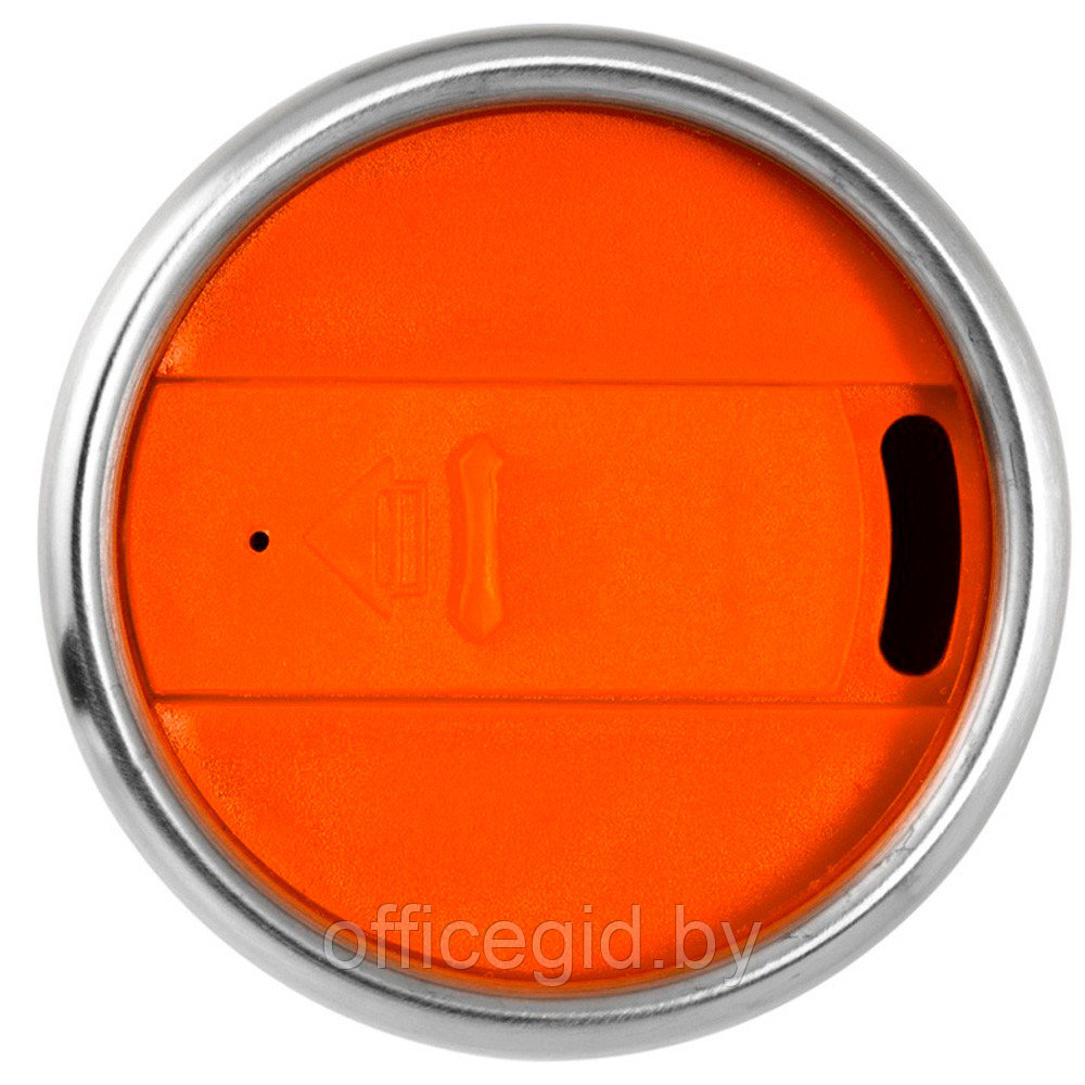 Кружка термическая "Elwood", металл, пластик, 470 мл, серебристый, оранжевый - фото 4 - id-p188884439
