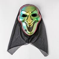 Карнавальная маска на Хэллоуин «Вампир» перламутр