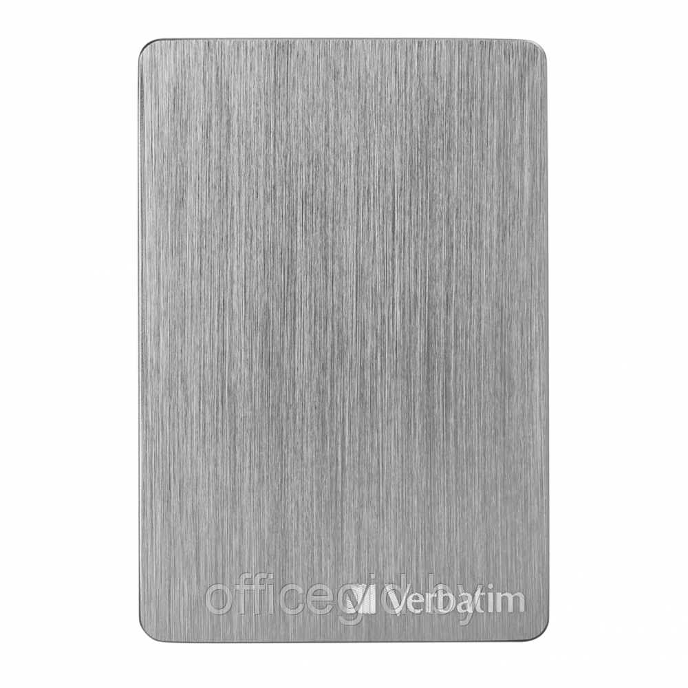 Внешний жесткий диск Verbatim "Store 'n' Go Alu Slim GEN1", 2 tb, usb 3.2, серый - фото 1 - id-p188886582