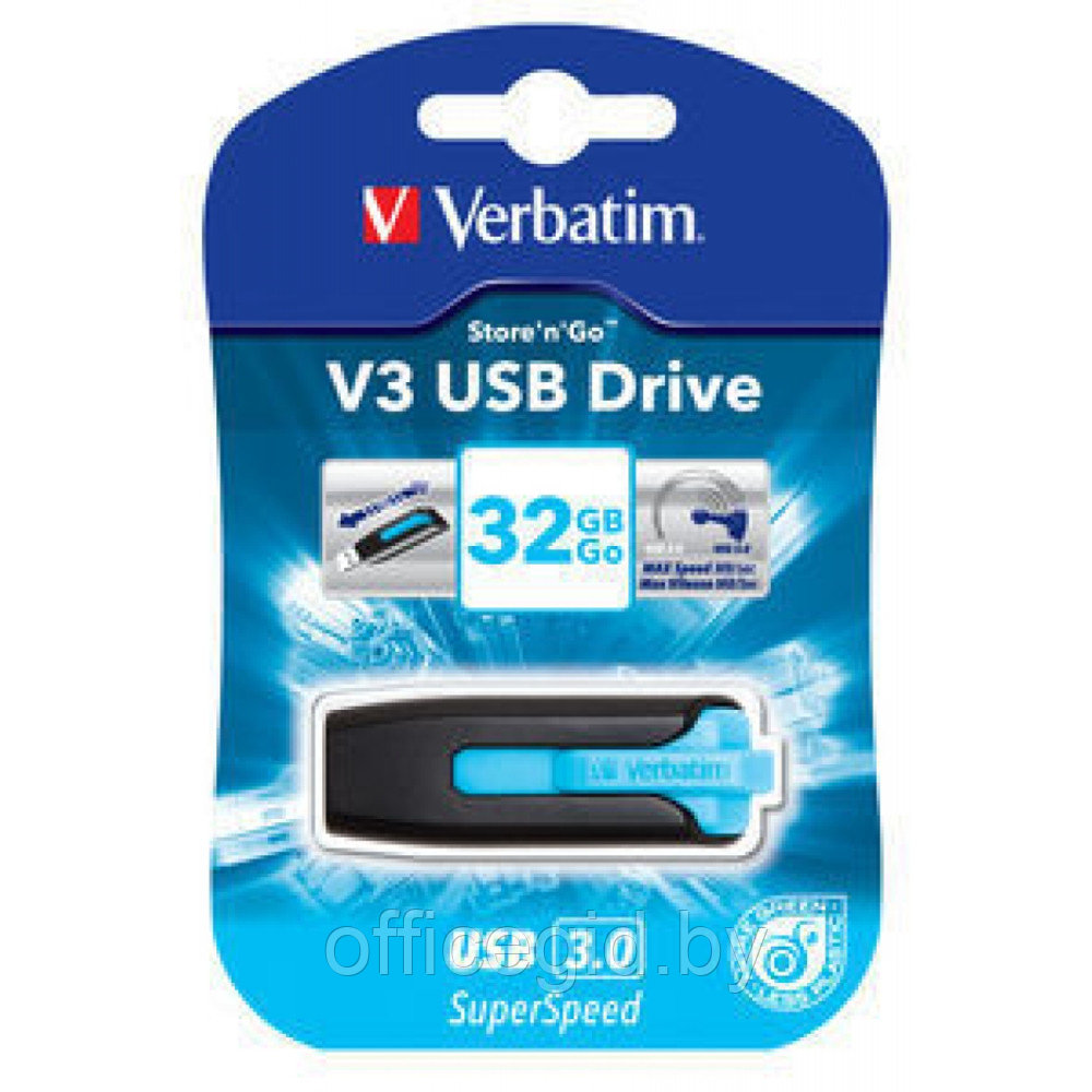 USB-накопитель "V3 Store 'n' Go", 64 гб, usb 3.0, черный - фото 3 - id-p188886590