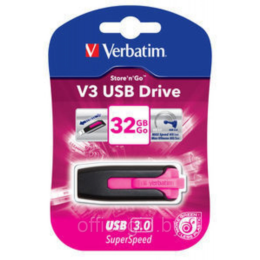 USB-накопитель "V3 Store 'n' Go", 64 гб, usb 3.0, черный - фото 4 - id-p188886590