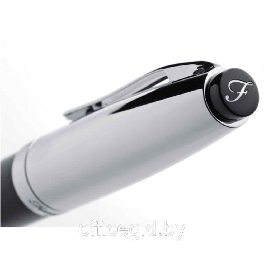 Набор "Ferraghini F19303" ручка шариковая автоматическая и роллер, черный, серебристый - фото 3 - id-p188888410
