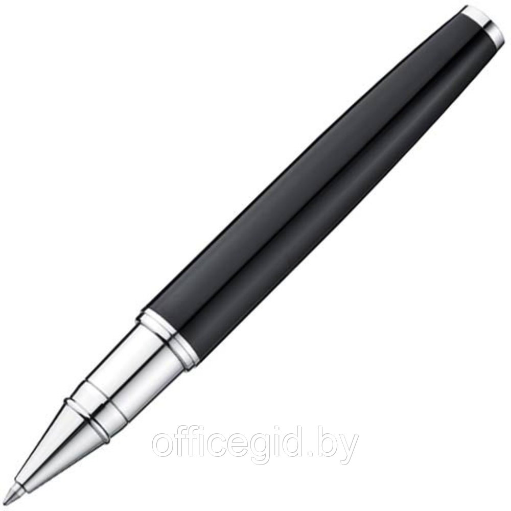 Набор "Ferraghini F19303" ручка шариковая автоматическая и роллер, черный, серебристый - фото 5 - id-p188888410