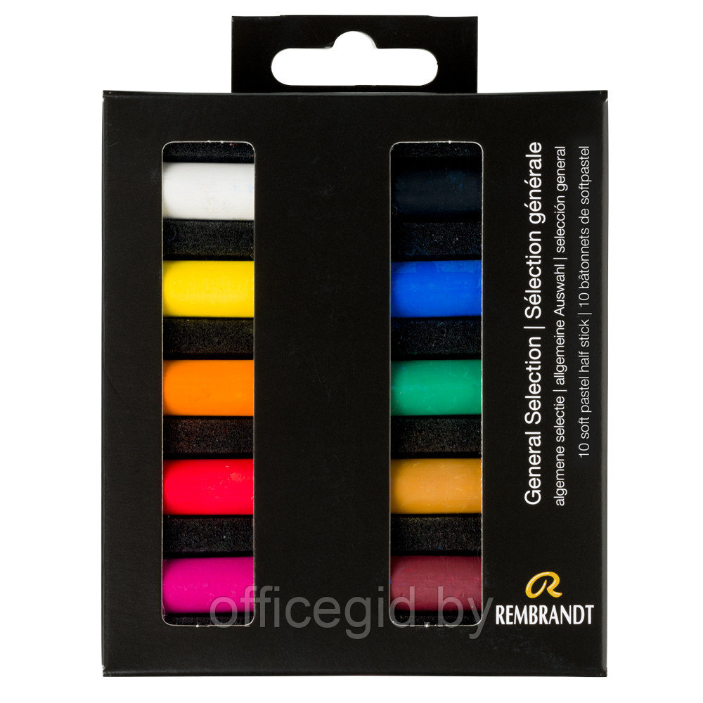 Набор мягкой пастели "Rembrandt Half Pastel", 10 цветов, набор базовый, - фото 1 - id-p188884907