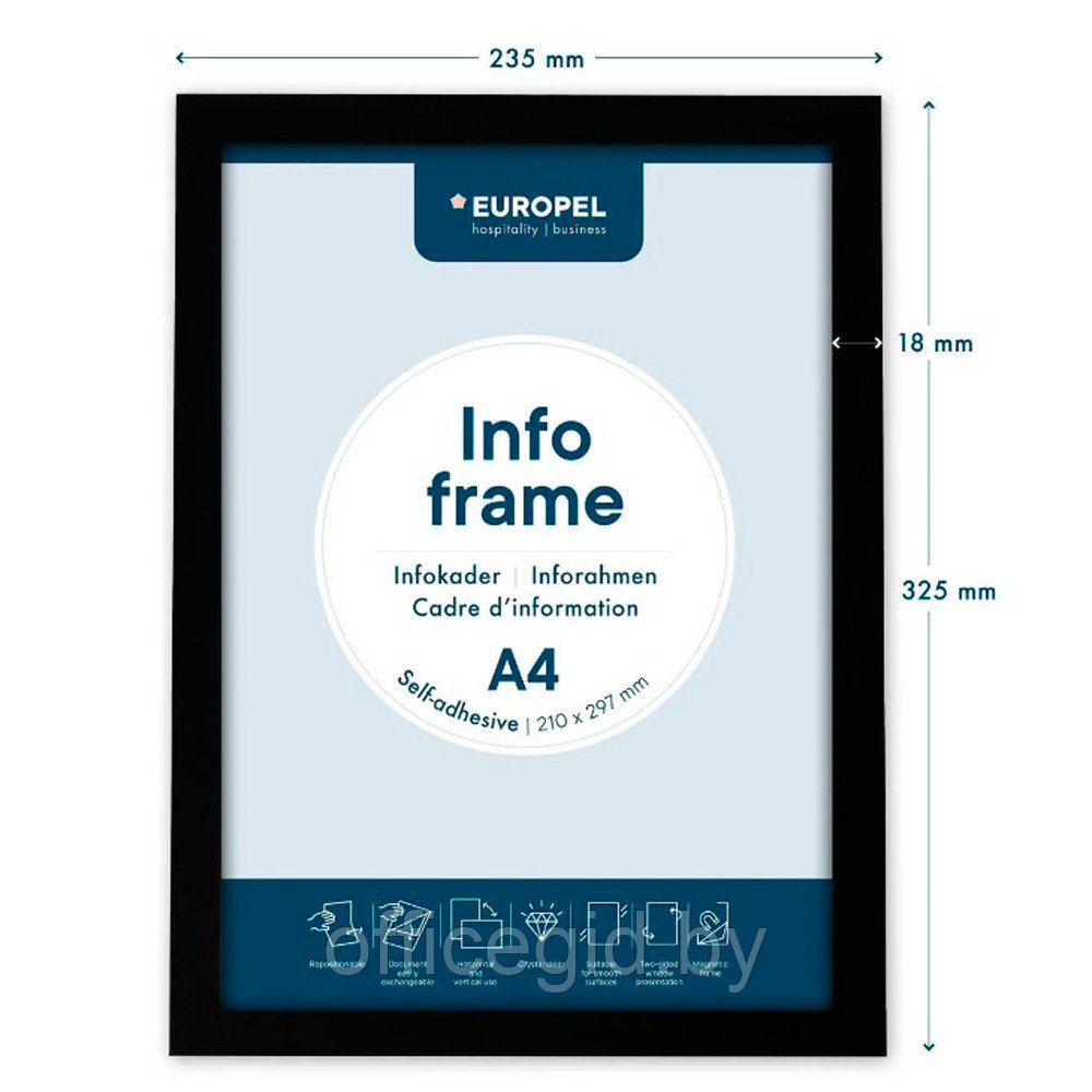 Настенная демопанель "Europel", А4, черный - фото 7 - id-p188887687