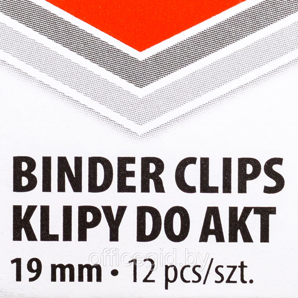 Зажим для бумаги "Office Products", 19 мм, 12 шт, черный - фото 4 - id-p188889421