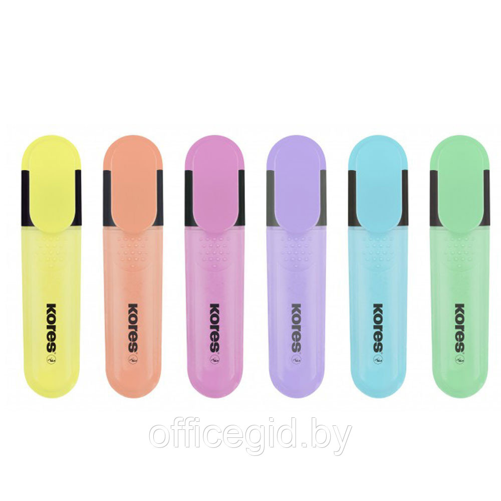 Набор маркеров текстовых "Bright Liner Pastel", 6 шт, ассорти - фото 2 - id-p188888492