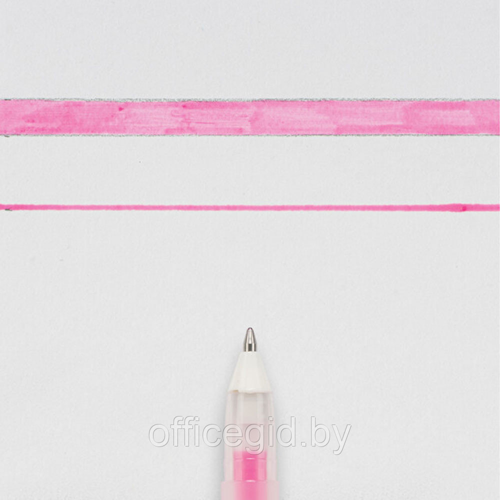 Ручка гелевая "Gelly Roll Glaze", 0.6 мм, прозрачный, стерж. светло-розовый - фото 2 - id-p188884935