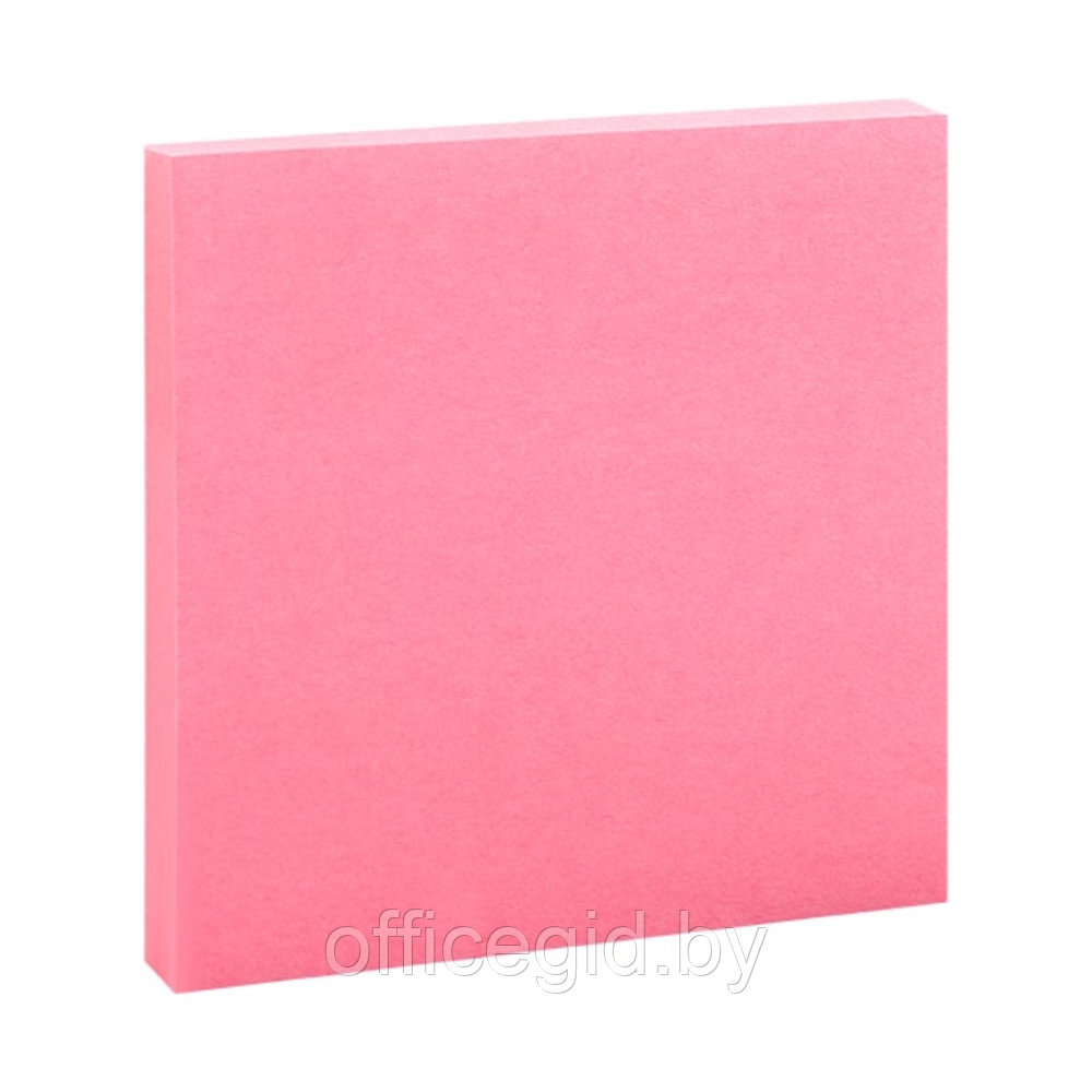 Бумага для записей на клейкой основе "Kores", 75x75 мм, 100 листов, розовый неон - фото 2 - id-p188891324