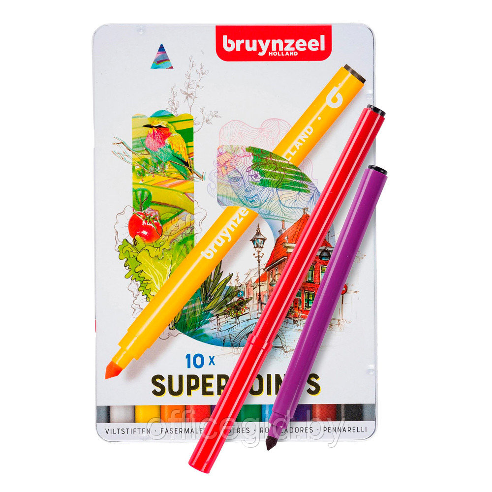 Набор маркеров художественных "Bruynzeel Super Point", 10 шт. - фото 2 - id-p188884993
