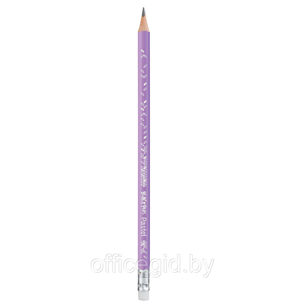Набор карандашей простых "Pastel", HB, с ластиком, блистер - фото 3 - id-p188888614