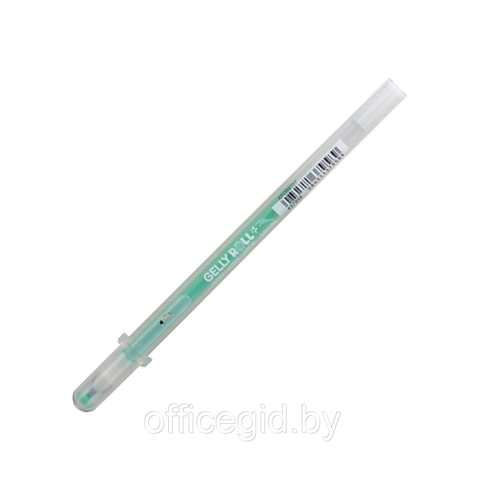 Ручка гелевая "Gelly Roll Stardust", 0.5 мм, прозрачный, стерж. лайм
