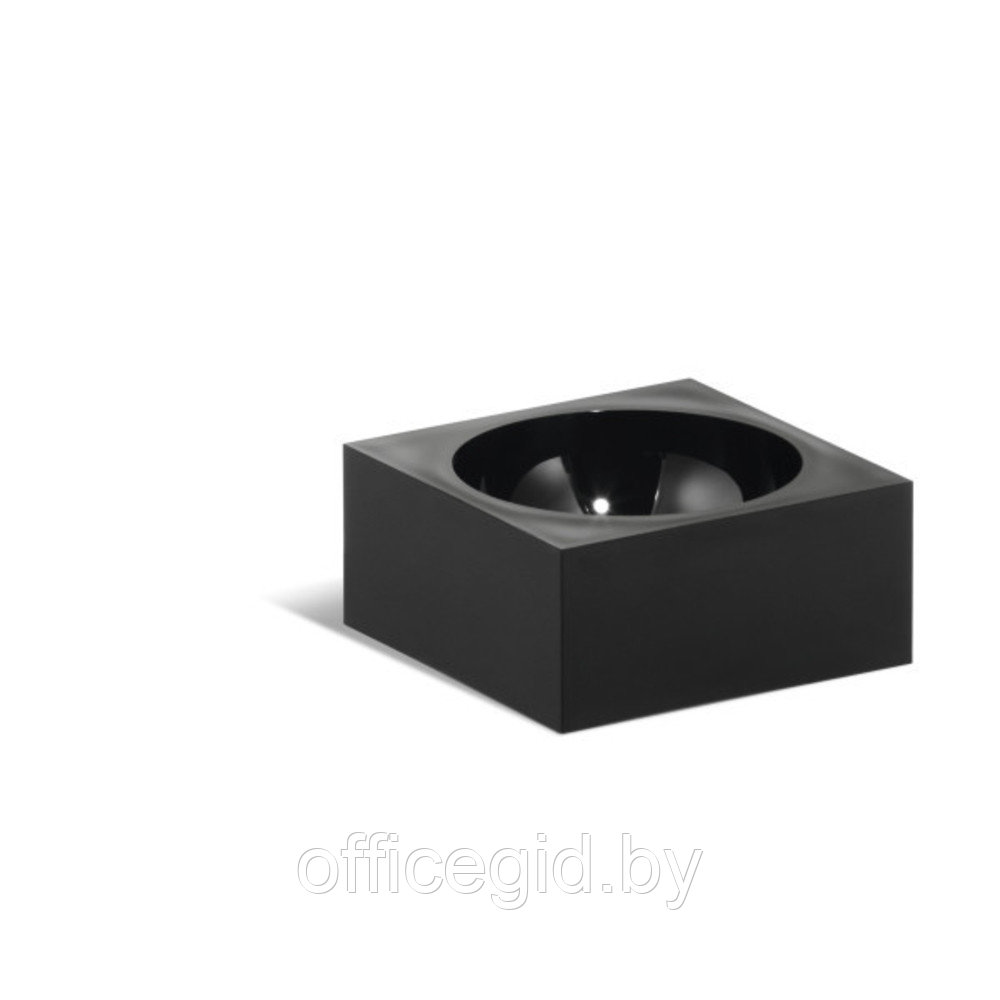 Подставка для скрепок "Cubo", 75x35x75 мм, черный - фото 1 - id-p188887782