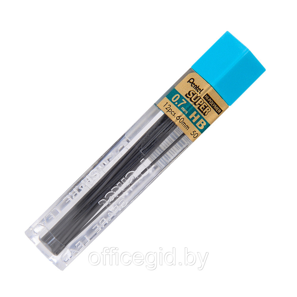 Грифели для автоматического карандаша "Hi-Polymer Super Lead", HB, 0.7 мм, 12 шт - фото 1 - id-p188888639