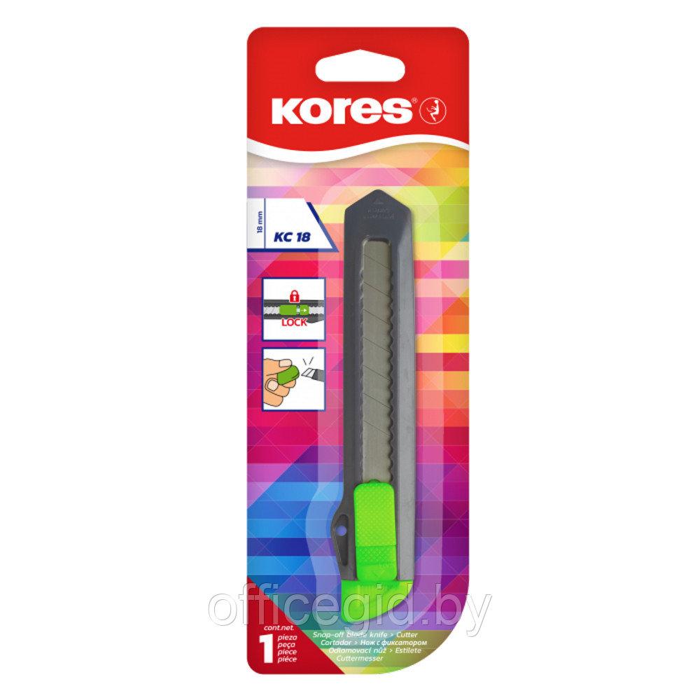 Нож для бумаги "Kores", 0.9 см - фото 4 - id-p188889538
