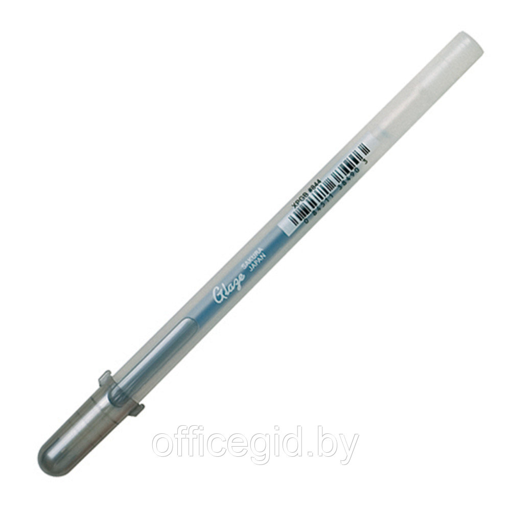 Ручка гелевая "Gelly Roll Glaze", 0.6 мм, прозрачный, стерж. серебристый - фото 1 - id-p188885057