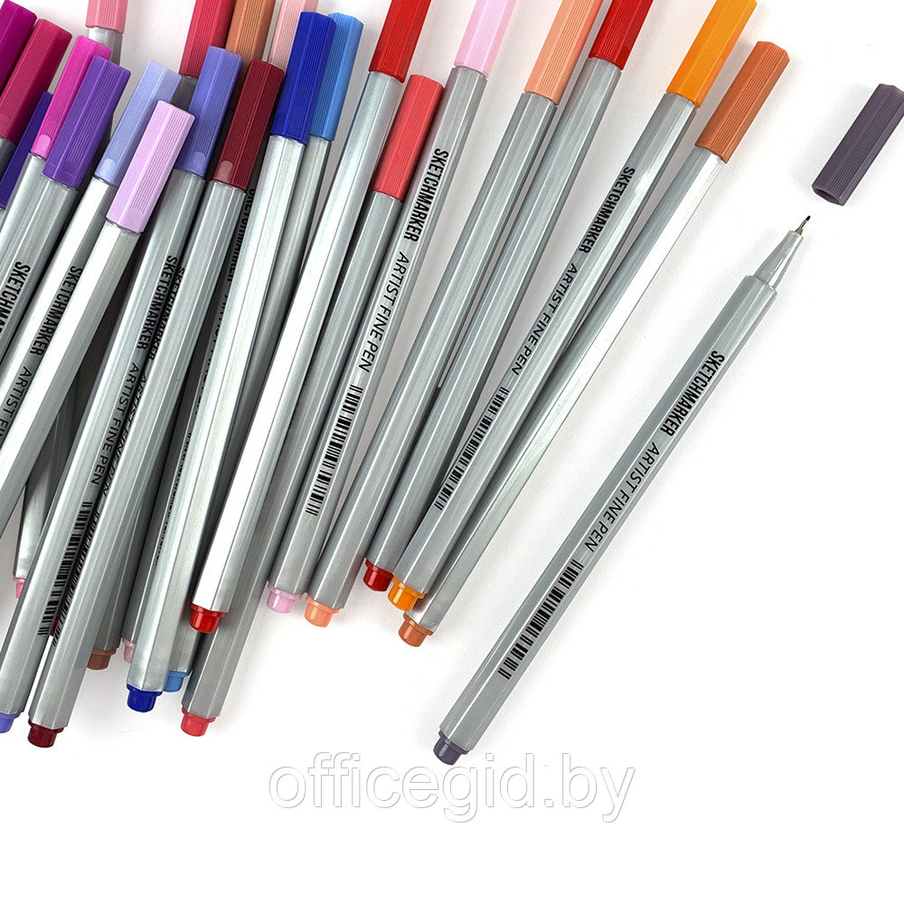 Ручка капиллярная "Sketchmarker", 0.4 мм, маджента - фото 6 - id-p188885072