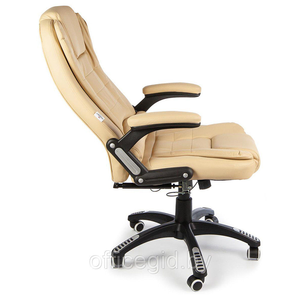 Кресло для руководителя Calviano "Veroni 55" вибромассажное, экокожа, бежевый - фото 5 - id-p188893240