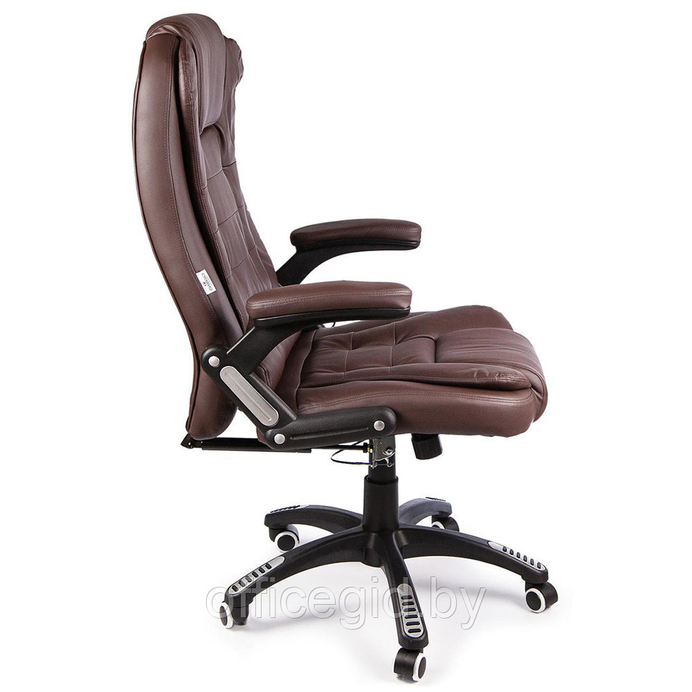 Кресло для руководителя Calviano "Veroni 53" вибромассажное, экокожа, коричневый - фото 3 - id-p188893241